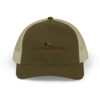 Sassy's Garage Snapback Trucker Cap | Casual Style Hat for Everyday Wear, Outdoor Adventures, Fun Fashion Statement