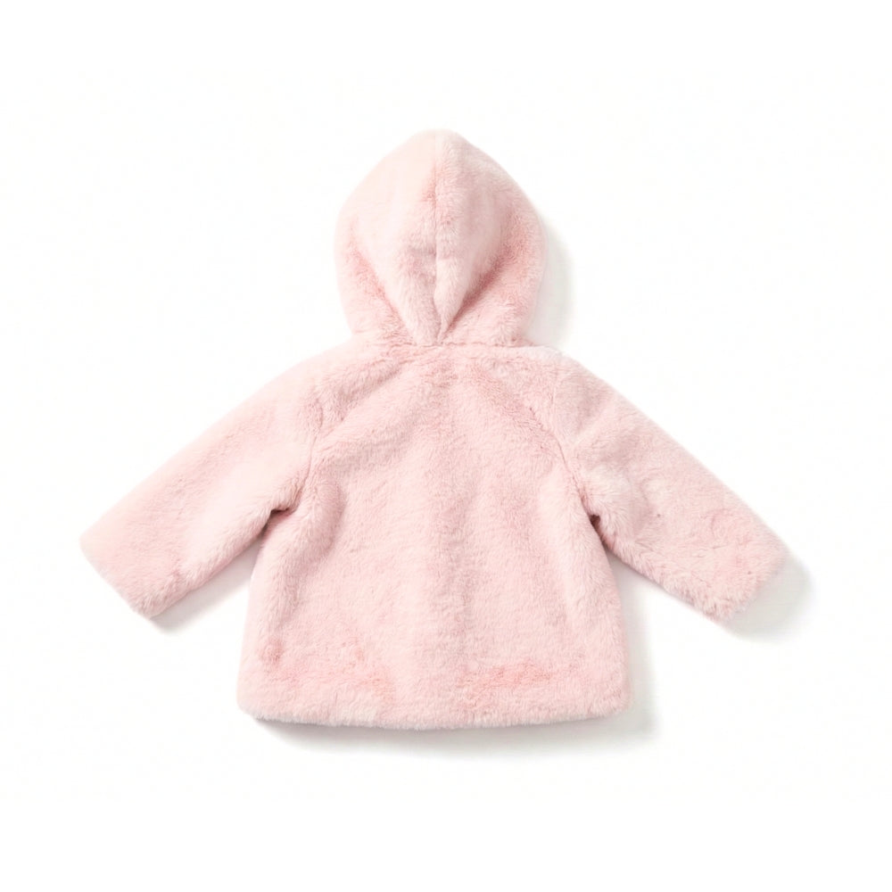 Kids 12-18m Girls Pink Faux Fur Coat | Old Navy
