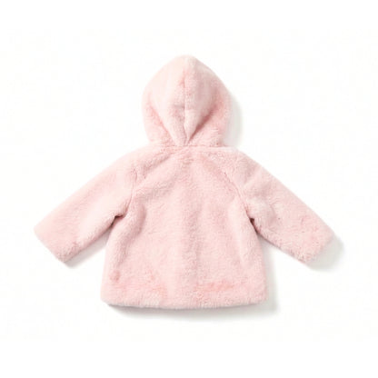 Kids 12-18m Girls Pink Faux Fur Coat | Old Navy