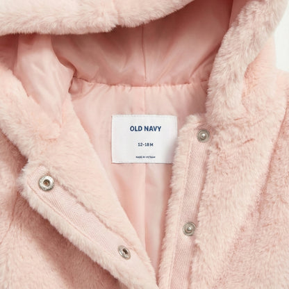 Kids 12-18m Girls Pink Faux Fur Coat | Old Navy