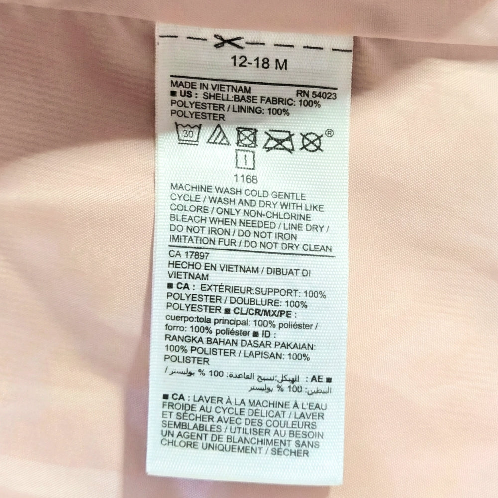 Kids 12-18m Girls Pink Faux Fur Coat | Old Navy