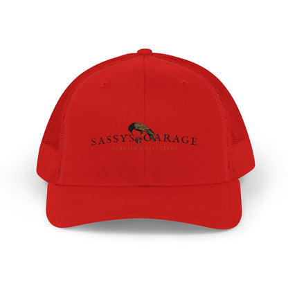 Sassy's Garage Snapback Trucker Cap | Casual Style Hat for Everyday Wear, Outdoor Adventures, Fun Fashion Statement