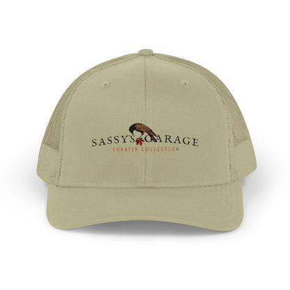 Sassy's Garage Snapback Trucker Cap | Casual Style Hat for Everyday Wear, Outdoor Adventures, Fun Fashion Statement