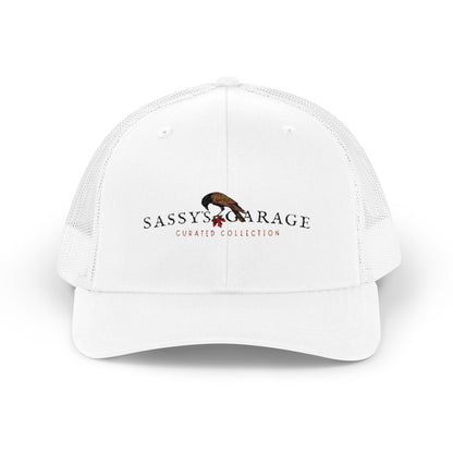 Sassy's Garage Snapback Trucker Cap | Casual Style Hat for Everyday Wear, Outdoor Adventures, Fun Fashion Statement