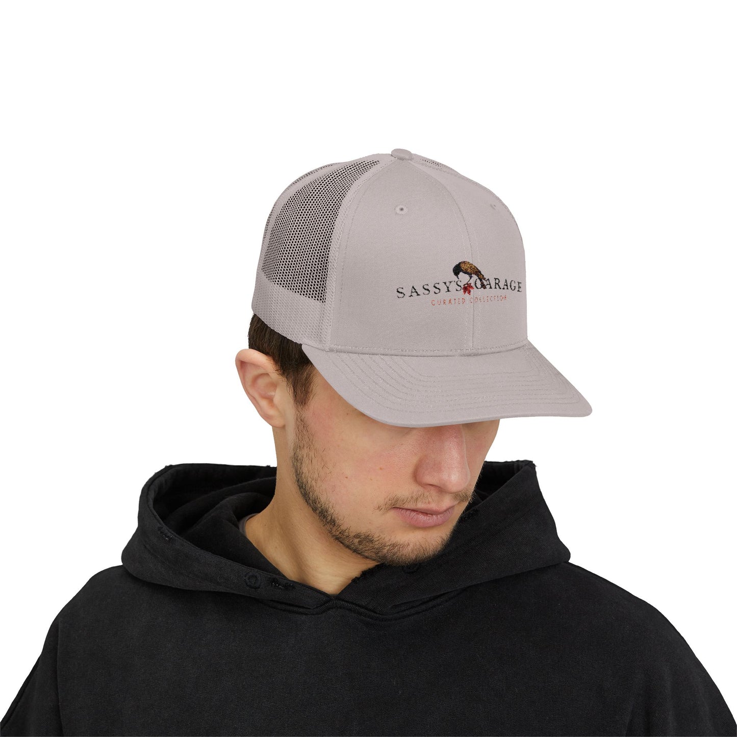 Sassy's Garage Snapback Trucker Cap | Casual Style Hat for Everyday Wear, Outdoor Adventures, Fun Fashion Statement