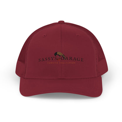 Sassy's Garage Snapback Trucker Cap | Casual Style Hat for Everyday Wear, Outdoor Adventures, Fun Fashion Statement
