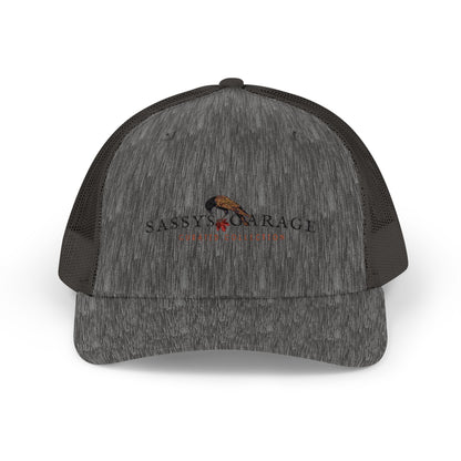 Sassy's Garage Snapback Trucker Cap | Casual Style Hat for Everyday Wear, Outdoor Adventures, Fun Fashion Statement