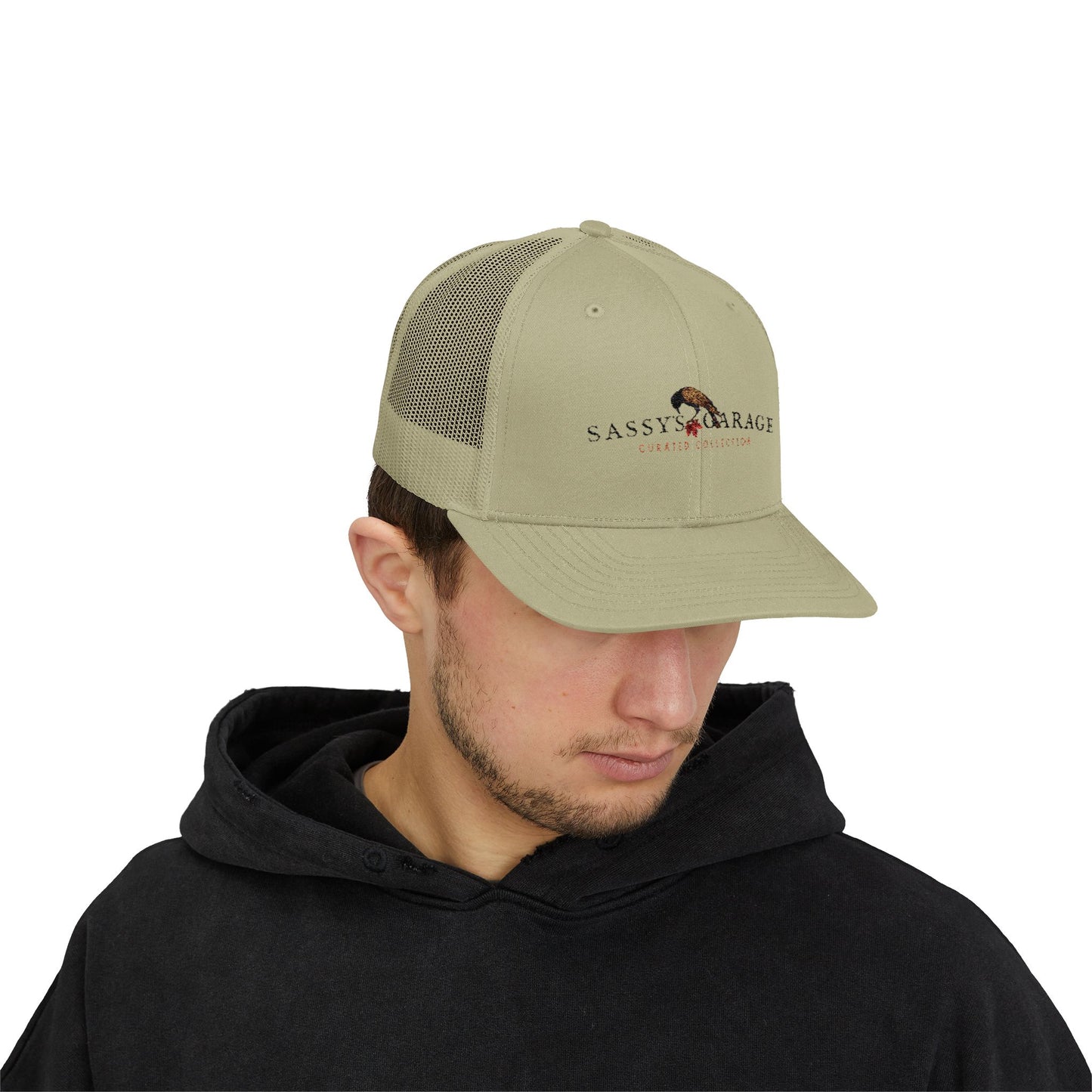 Sassy's Garage Snapback Trucker Cap | Casual Style Hat for Everyday Wear, Outdoor Adventures, Fun Fashion Statement