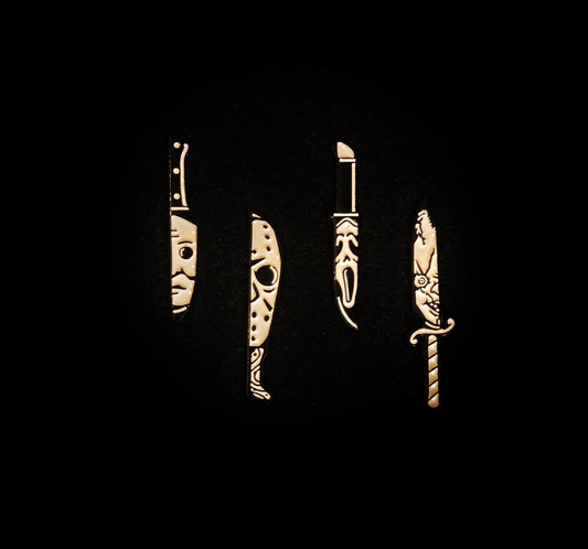 Horror Movie 4-Piece Pin Set