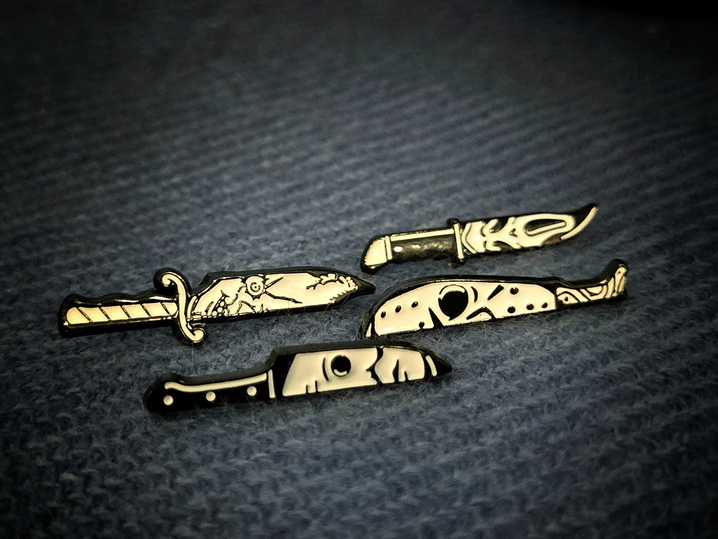 Horror Movie 4-Piece Pin Set