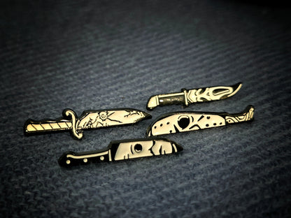 Horror Movie 4-Piece Pin Set