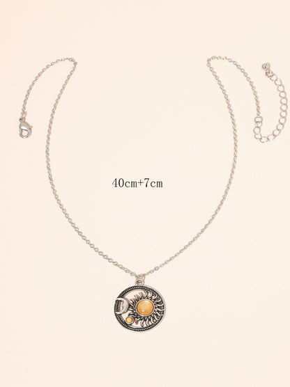 Boho Sun & Moon Necklace
