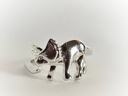 Dinosaur Ring | Triceratops (Size 5/Adjustable)