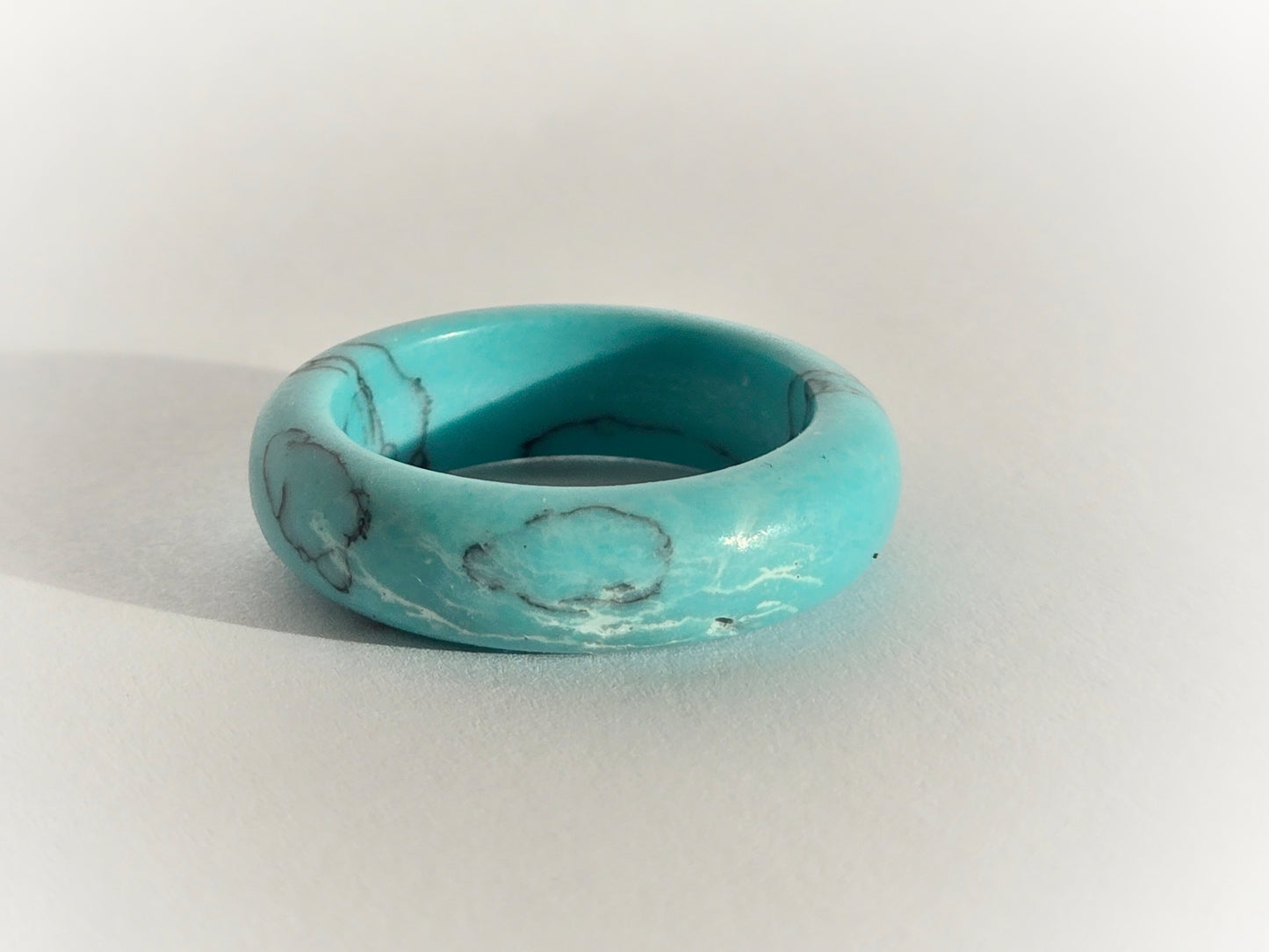 Natural Turquoise Stone Ring | Size 8