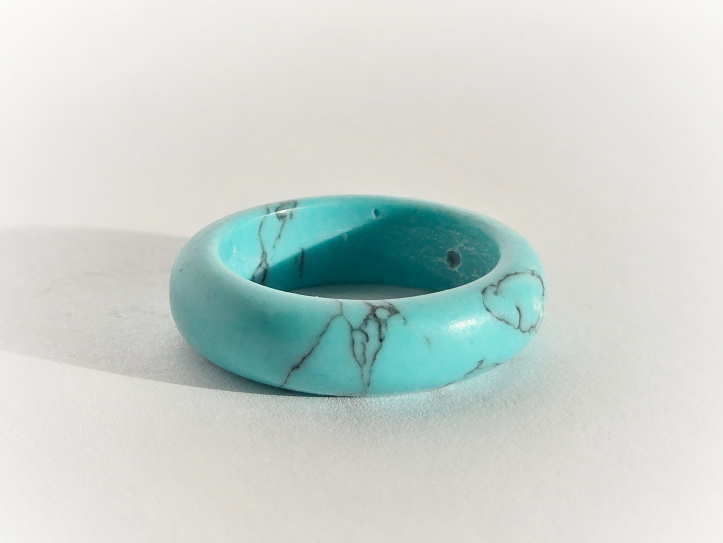 Natural Turquoise Stone Ring | Size 8