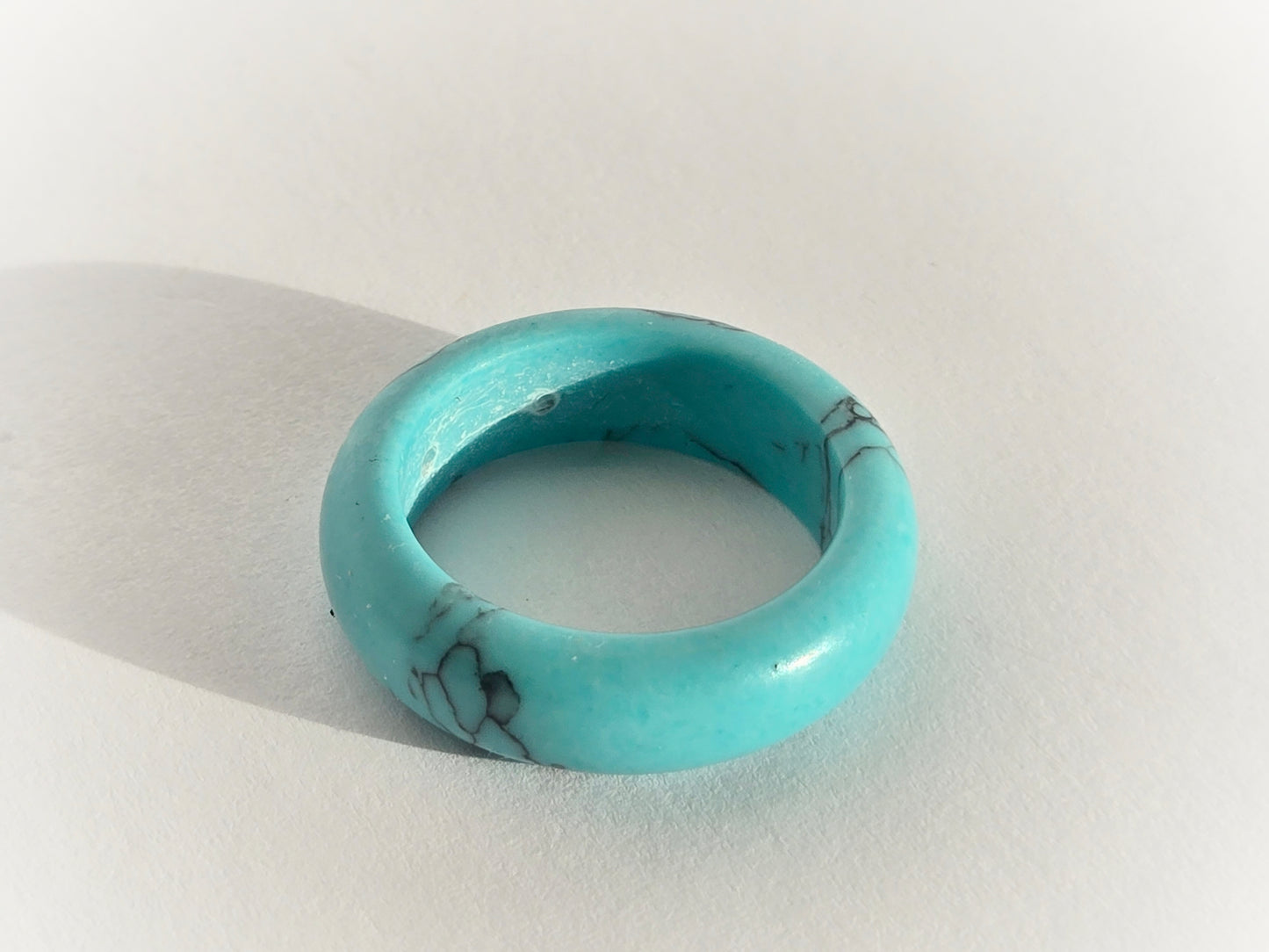 Natural Turquoise Stone Ring | Size 8