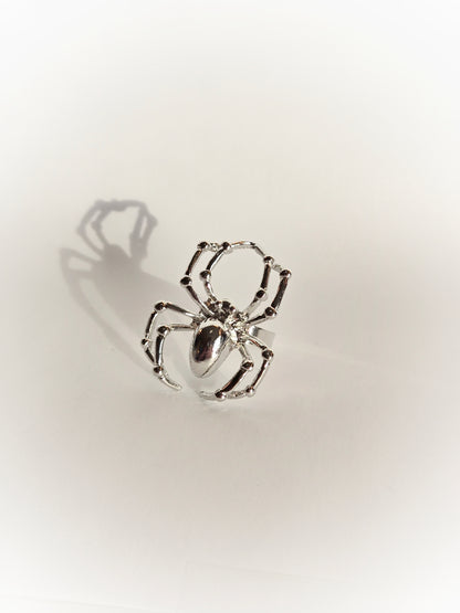 Silver Spider Ring | Size 7 (Adjustable)