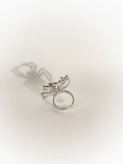 Silver Spider Ring | Size 7 (Adjustable)