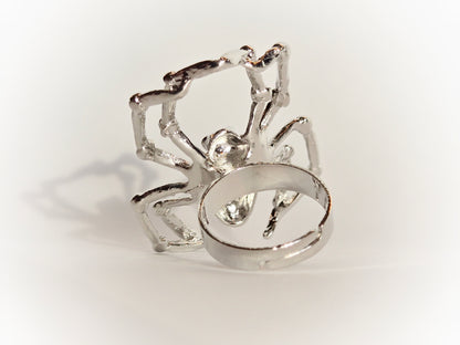 Silver Spider Ring | Size 7 (Adjustable)