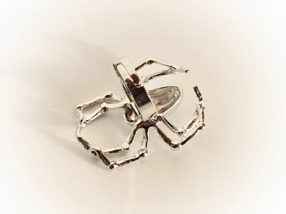 Silver Spider Ring | Size 7 (Adjustable)