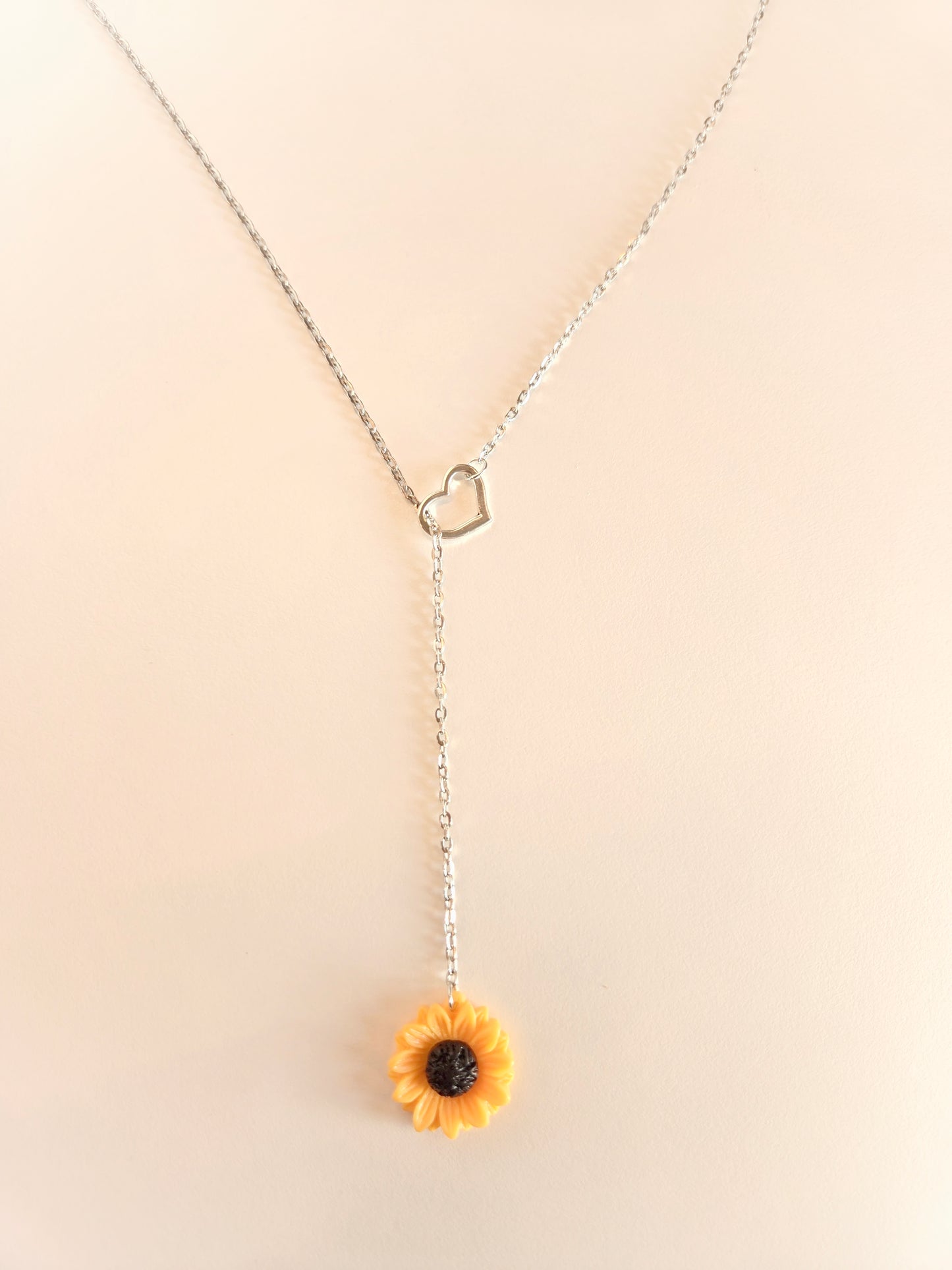 Sunflower Love Lariat Necklace