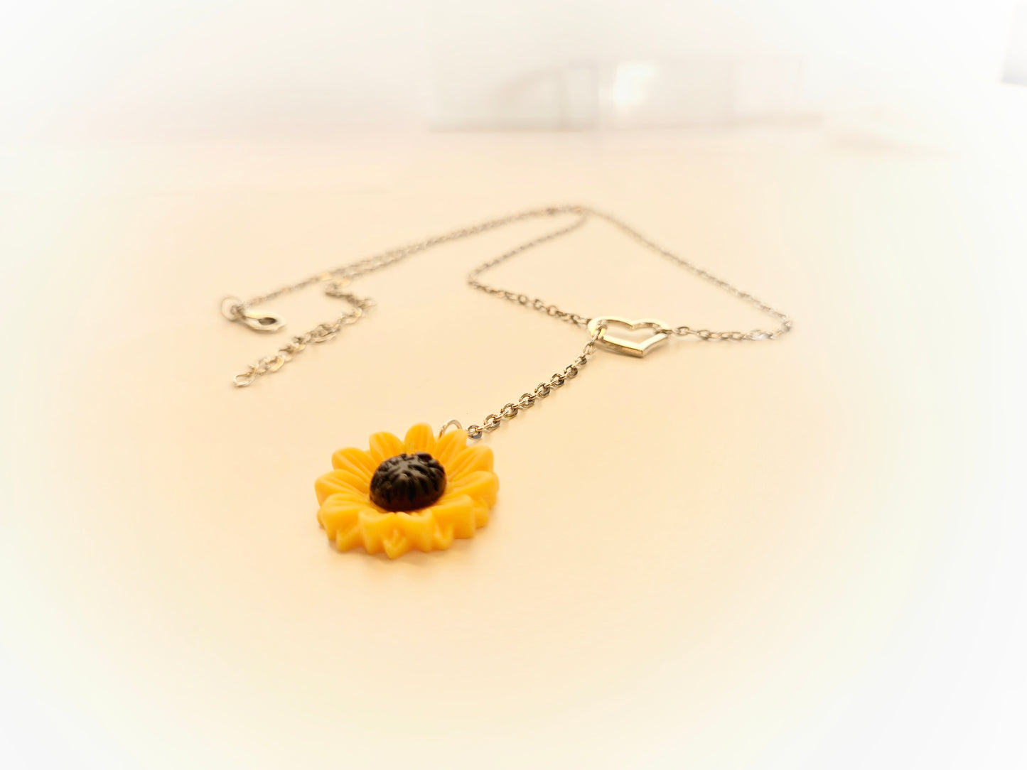 Sunflower Love Lariat Necklace