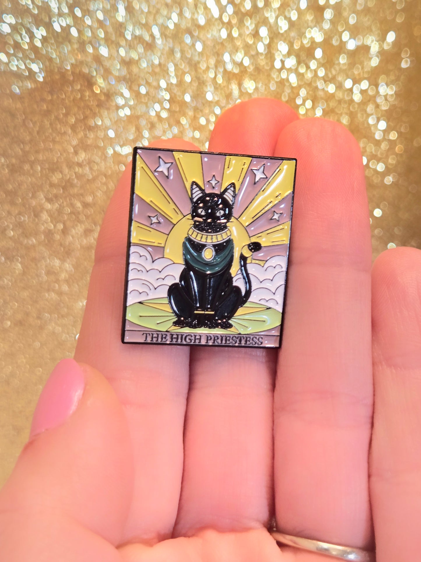 "The High Priestess" Cat Tarot Card | Collectible Pin