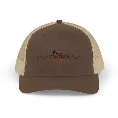 Sassy's Garage Snapback Trucker Cap | Casual Style Hat for Everyday Wear, Outdoor Adventures, Fun Fashion Statement