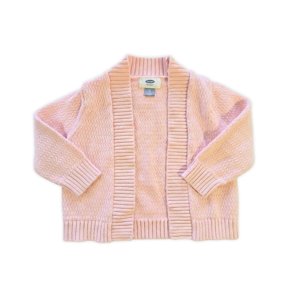 Kids 2T Pink Cotton Knit Cardigan | Old Navy