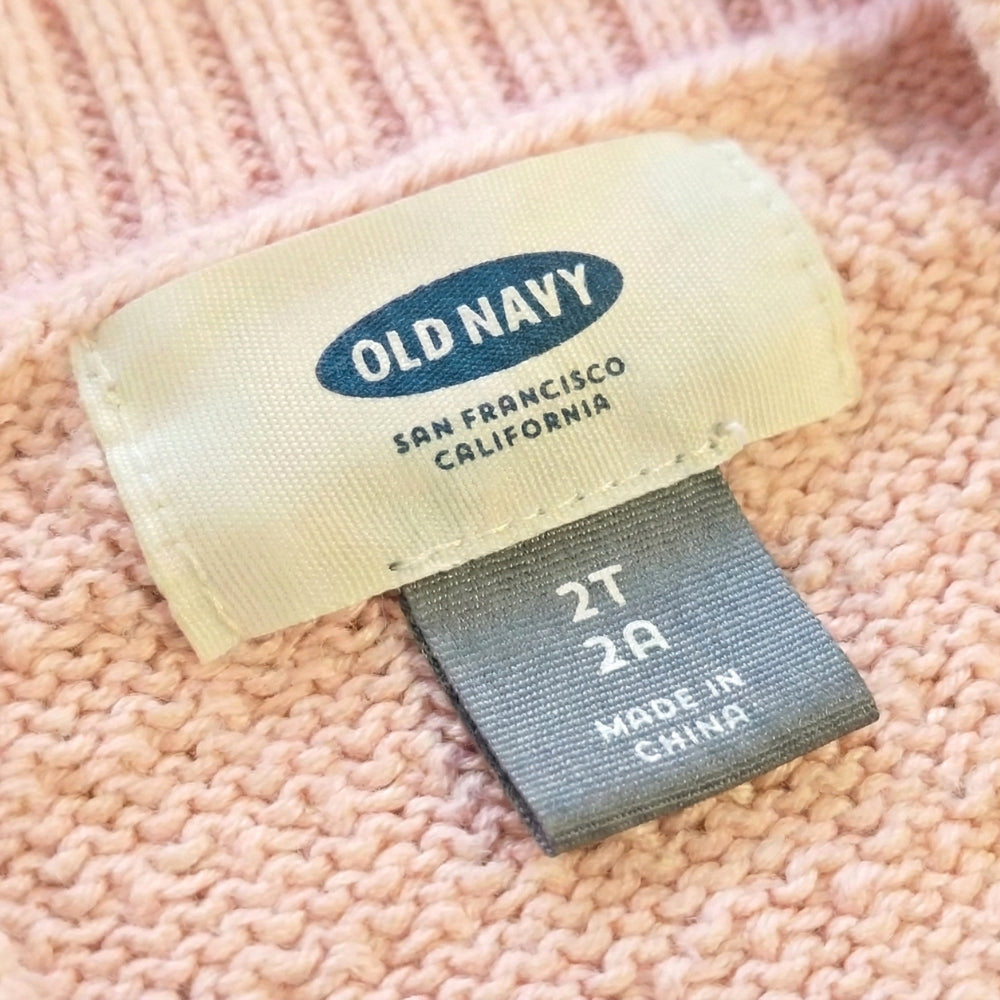 Kids 2T Pink Cotton Knit Cardigan | Old Navy