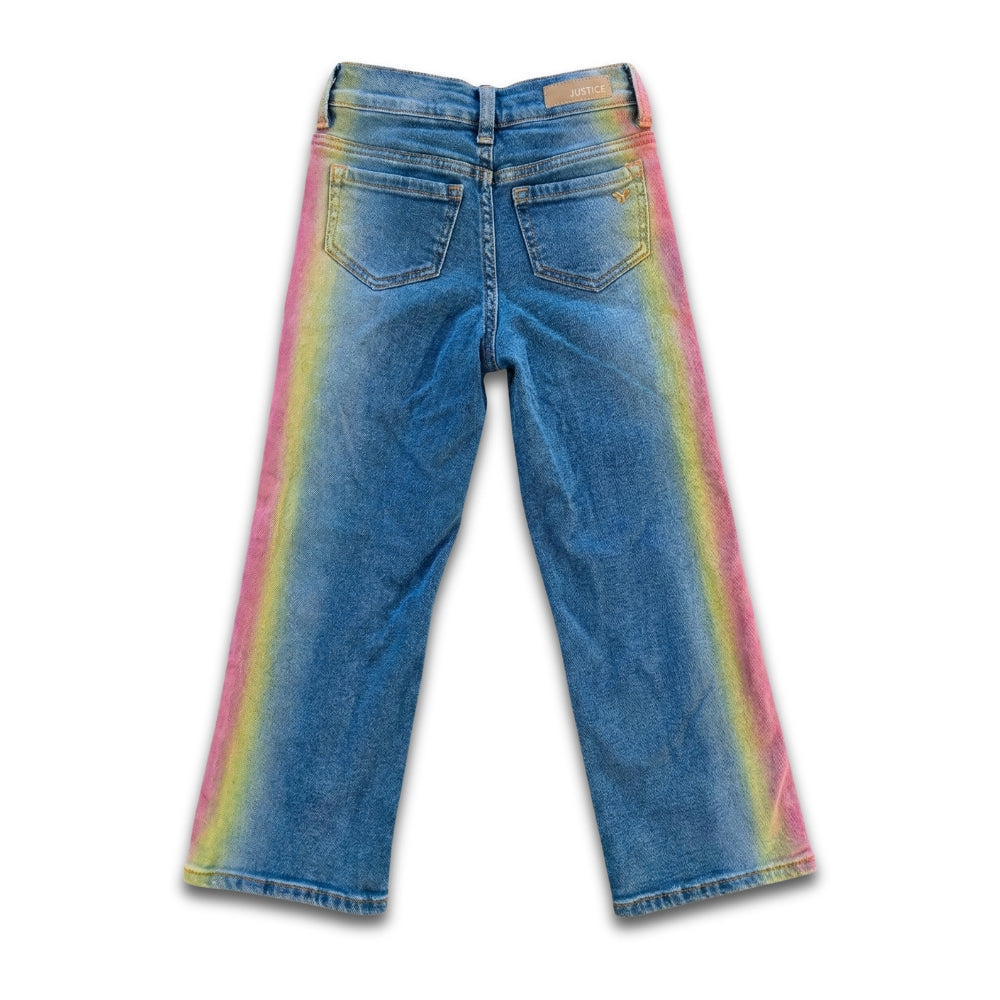 Kids 7Y Rainbow Denim Jeans | Justice
