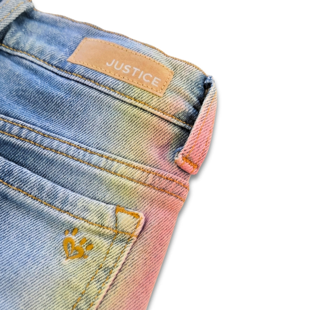 Kids 7Y Rainbow Denim Jeans | Justice