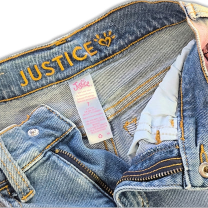 Kids 7Y Rainbow Denim Jeans | Justice