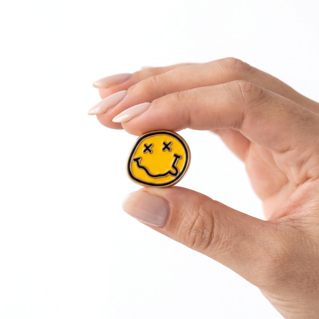 90s Grunge Smiley Face | Collectible Pin
