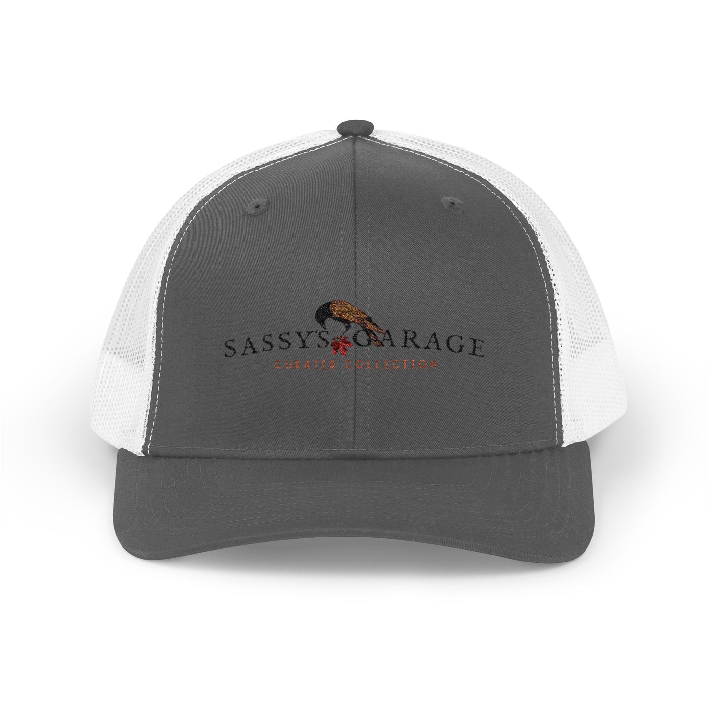 Sassy's Garage Snapback Trucker Cap | Casual Style Hat for Everyday Wear, Outdoor Adventures, Fun Fashion Statement