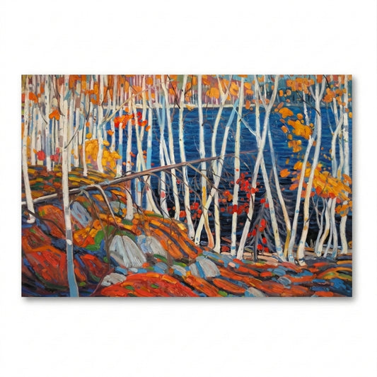 Algonquin Birches | Canvas Art Print
