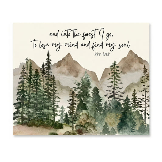 And Into the Forest I Go | Canvas Art Print