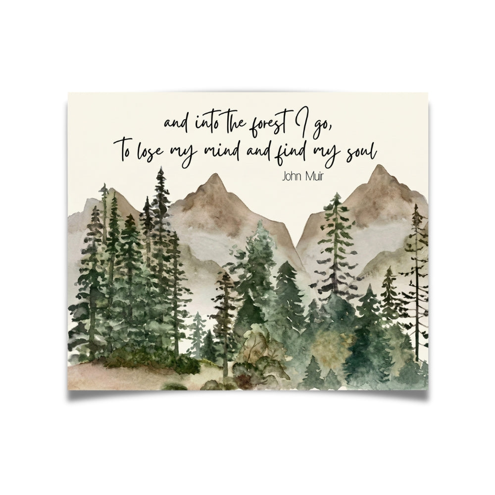 And Into the Forest I Go | Canvas Art Print