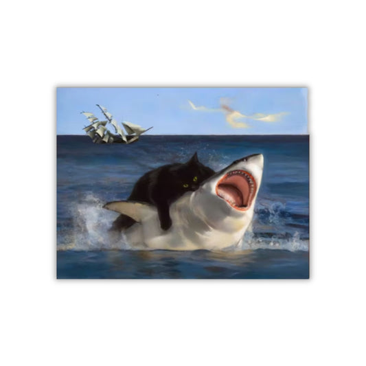 Apex Predator Epic Battle at Sea | Canvas Art Print