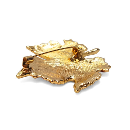 Autumn Orange Maple Leaf | Brooch