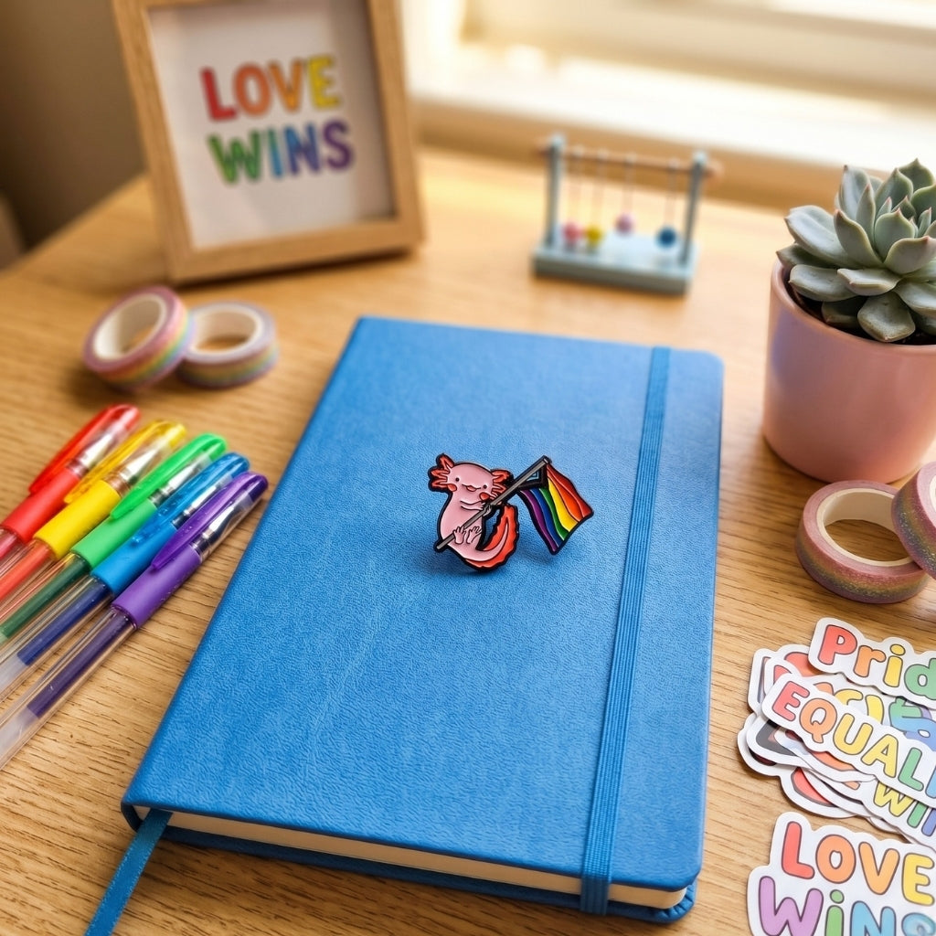 Axolotl On Parade [Pride] | Collectible Pin