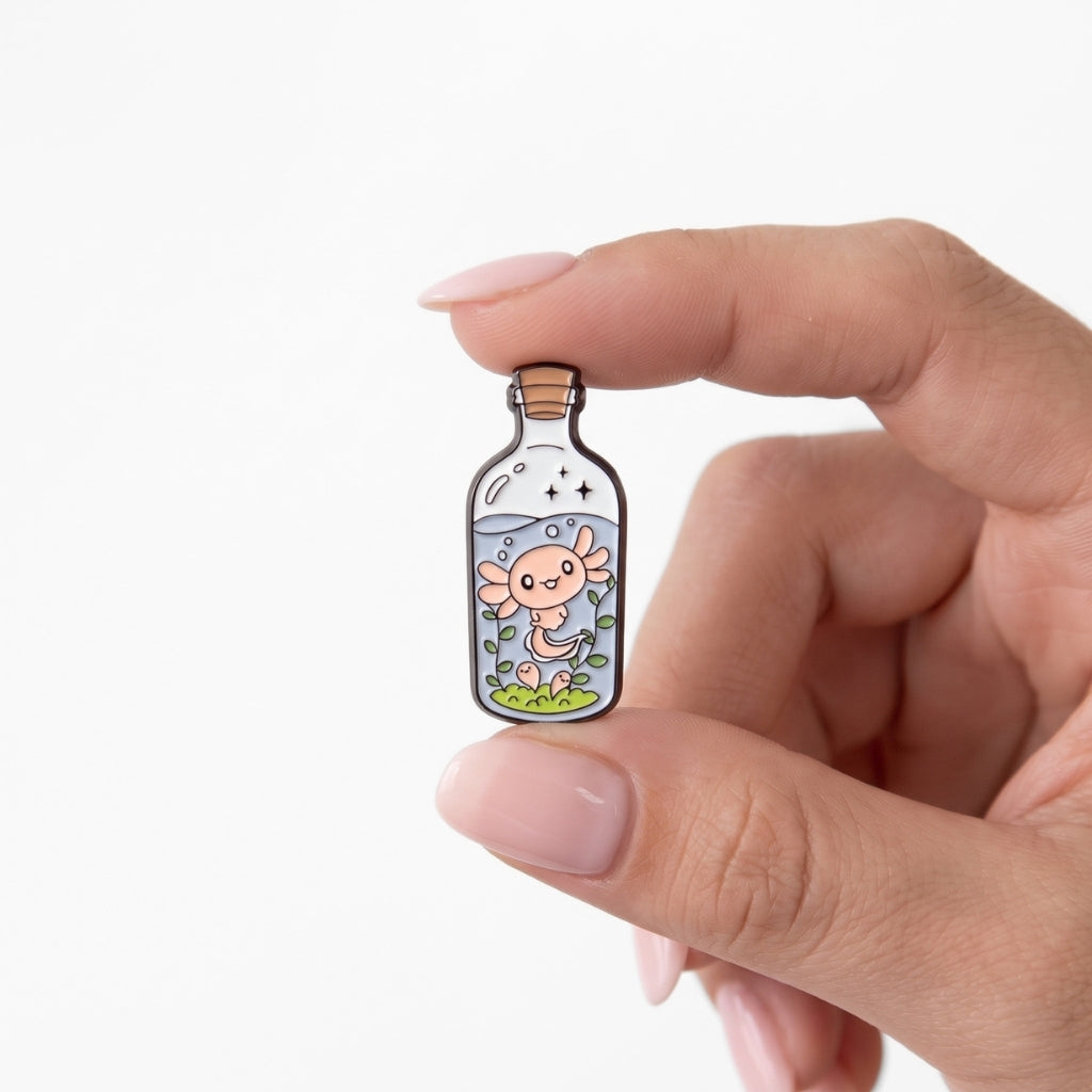 Axolotl in a Bottle | Collectible Pin