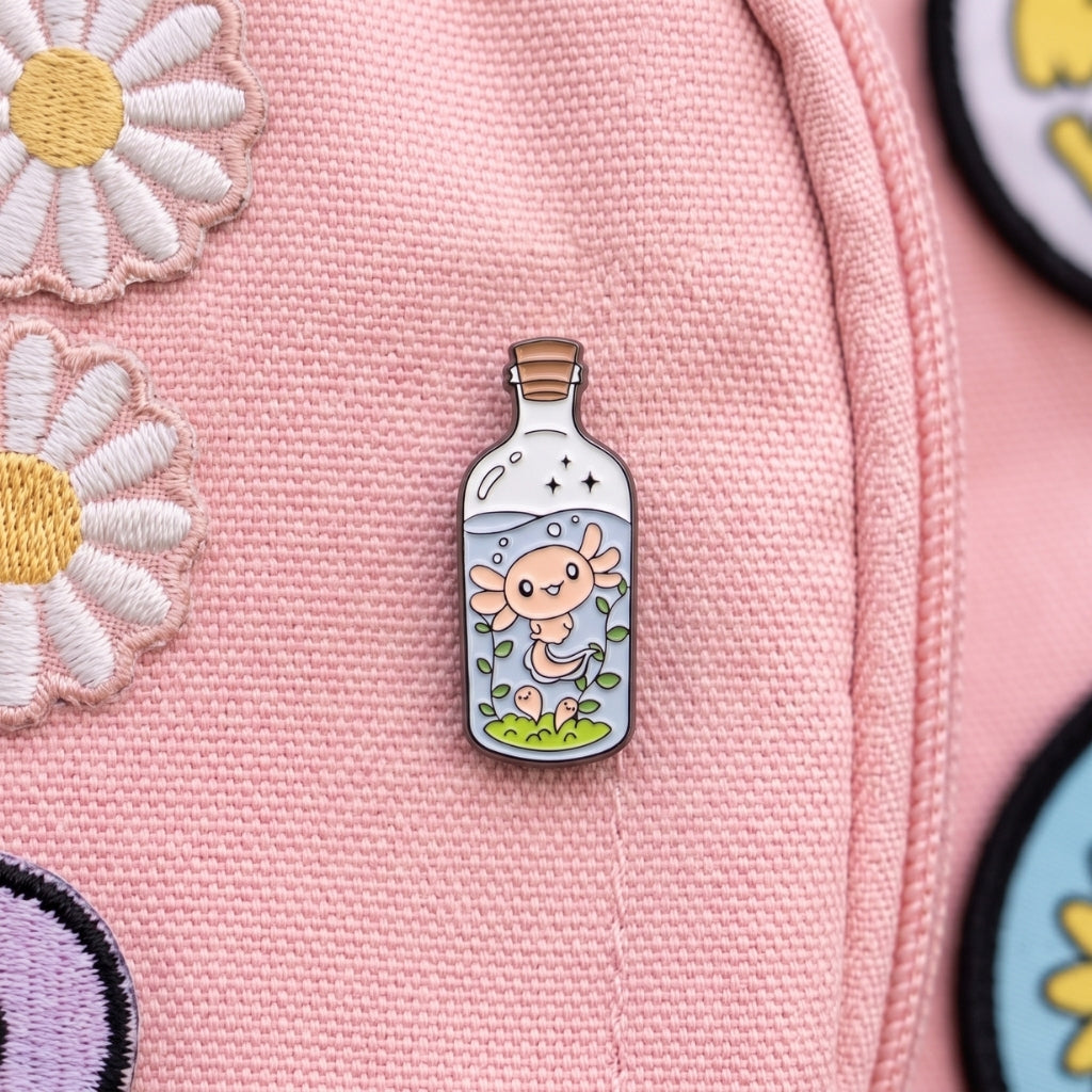 Axolotl in a Bottle | Collectible Pin