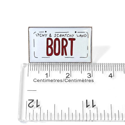 Plaque d'immatriculation BORT | Pin's de collection