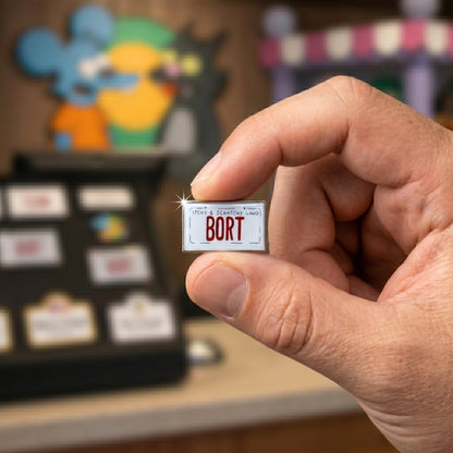 Plaque d'immatriculation BORT | Pin's de collection