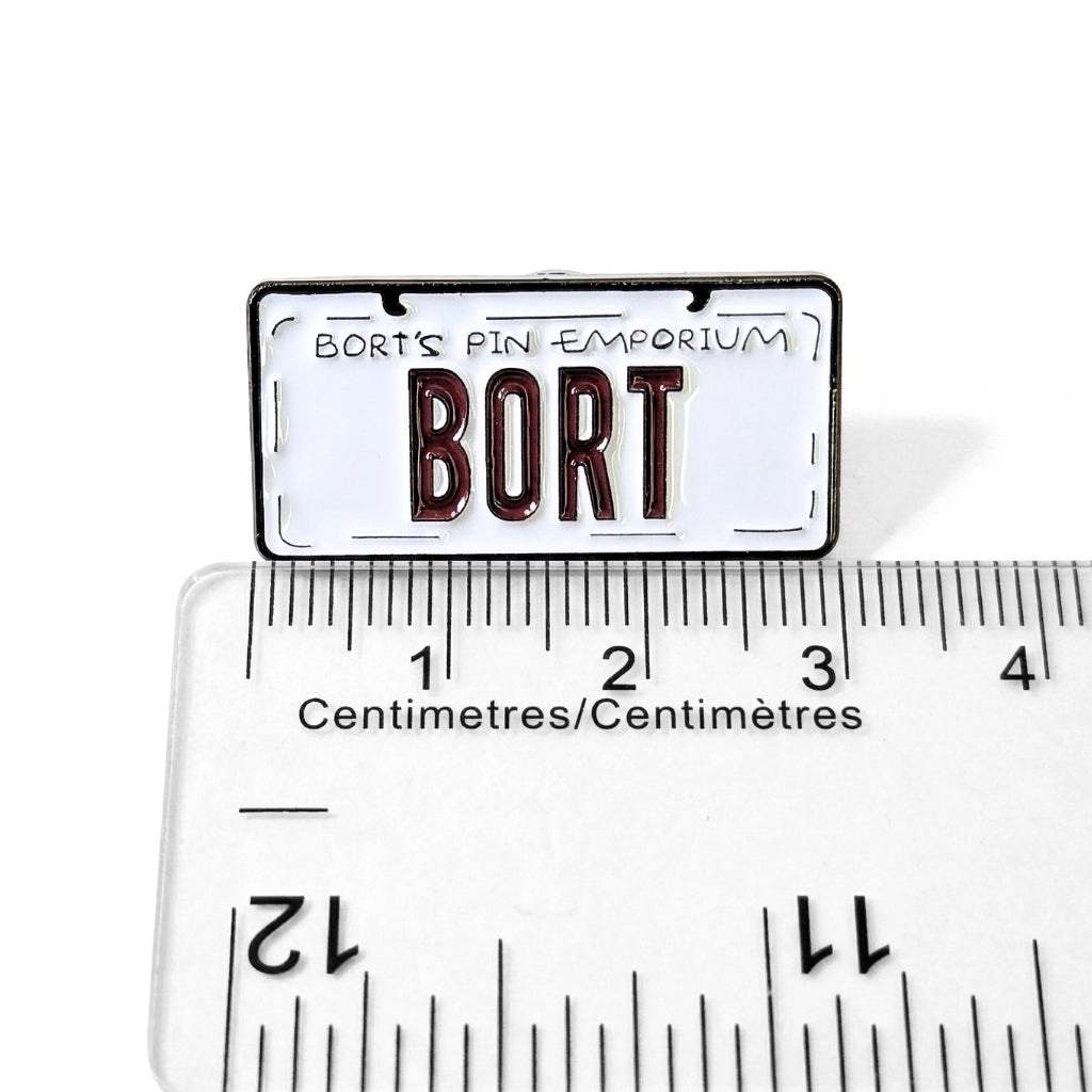 BORT License Plate | Collectible Pin