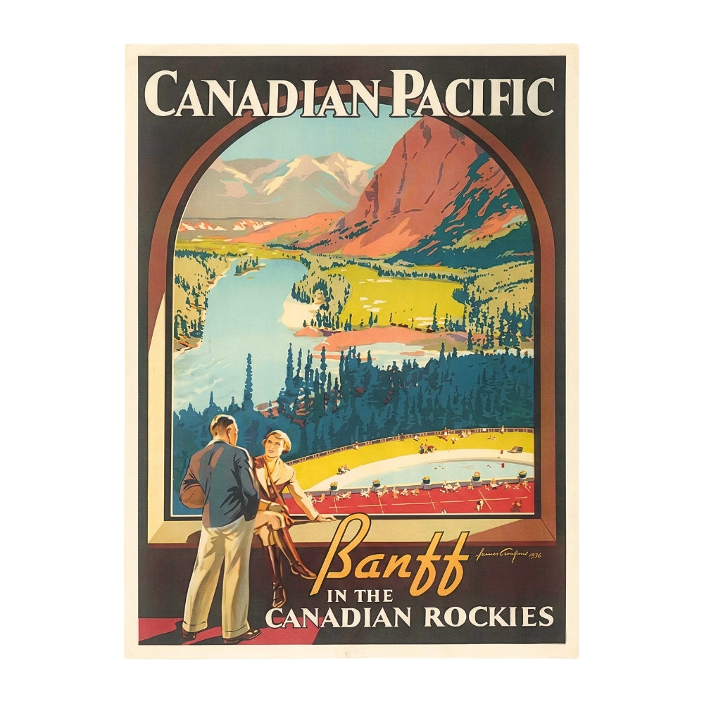 Banff in the Rockies [Vintage CP Rail Ad] | Canvas Art Print