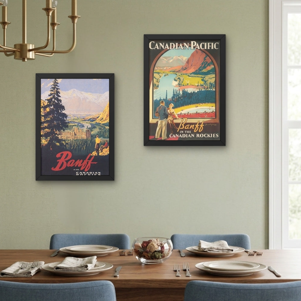 Banff in the Rockies [Vintage CP Rail Ad] | Canvas Art Print