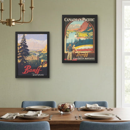 Banff in the Rockies [Vintage CP Rail Ad] | Canvas Art Print