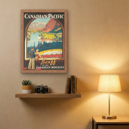Banff in the Rockies [Vintage CP Rail Ad] | Canvas Art Print
